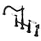 Kingston Brass KS1275WLLBS Wilshire Bridge Kitchen Faucet W/ Brass Sprayer, Bronze KS1275WLLBS - alternate 1